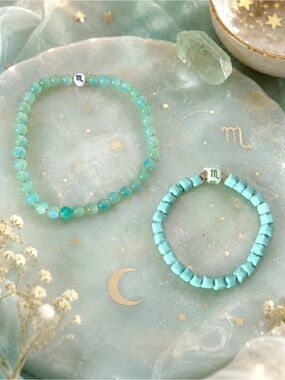 Scorpio Serenity Bracelet & Anklet Set 8” 12”